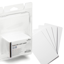 100 tessere bianche 0,5mm x duracard id300 durable