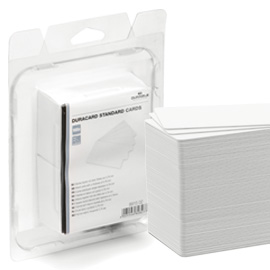 100 tessere bianche 0,76mm x duracard id300 durable