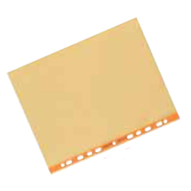 25 buste forate pstel 22x30 arancio liscio favorit