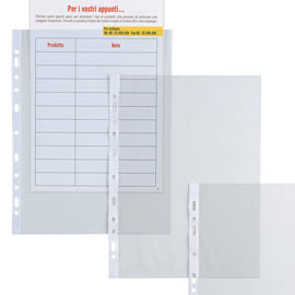 25 buste forate atla t 150 18x24cm liscio sei rota