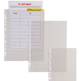 50 buste forate atla t 150 21x29.7cm liscio sei rota