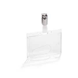50 portabadge rigido con clip 54x85mm 8950 durable