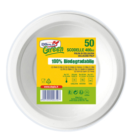 50 scodelle Ø176mm biodegradabili dopla green