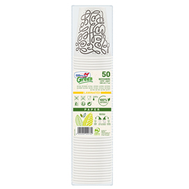 50 bicchieri 200ml in carta coffeetogo doplagreen