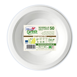50 scodelle Ø175mm biodegradabili dopla green art. 7707