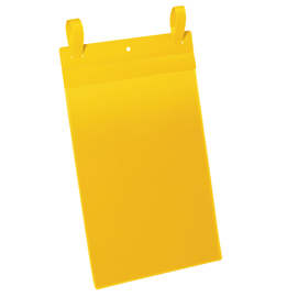 50 buste identificazione con fascette 210x297mm(a4-vert.)art1750 giallo durable