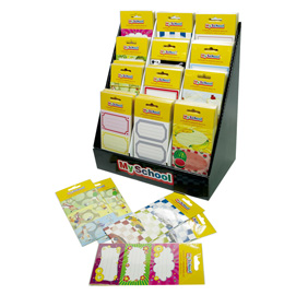 610600 expo 240 buste da 6 etichette myschool fantasie assortite riplast