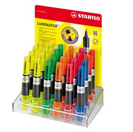 71/24-4 display 24 evidenziatore luminator stabilo