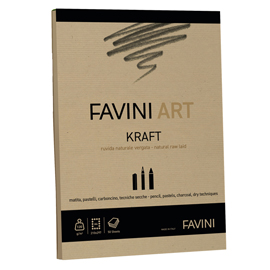 Album collato kraft favini art 50fg 120gr a4