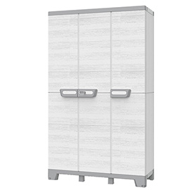 Armadio cab102a sequoia - 3 ante - 102 x 39 x 172 cm - plastica - grigio - terry