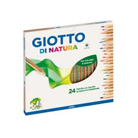 Astuccio 24 pastelli giotto di natura