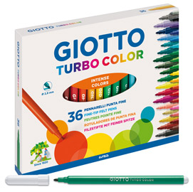 Astuccio 36 pennarelli turbocolor giotto