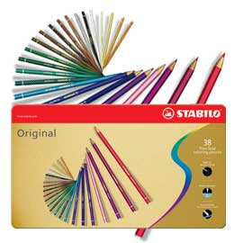 Astuccio metallo 36 pastelli stabilo original 8778