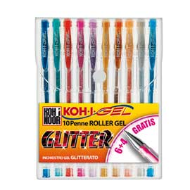 Astuccio 10 roller koh-i-gel glitter