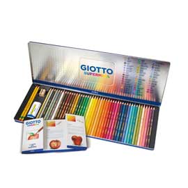 Astuccio metallo 50 pastelli supermina giotto