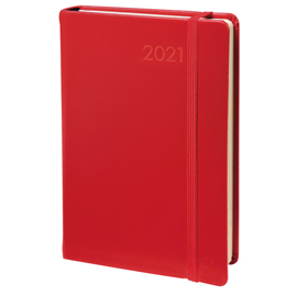 Agenda settimanale ministro prestige 16x24cm habana rosso 2021 quo vadis