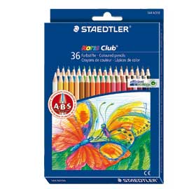 Astuccio 36 matite colorate 144 aquarell noris club staedtler