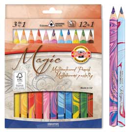 Astuccio 12+1 matitoni magic fsc kohinoor