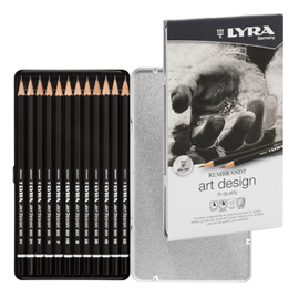 Astuccio metallo assortimento rembrandt art design lyra