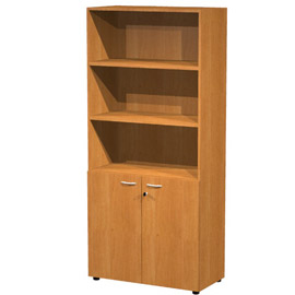 Armadio modulare a 2 ante basse 90x45,8cm - h200cm noce chiaro