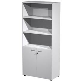 Armadio modulare a 2 ante basse 90x45,8cm - h200cm grigio