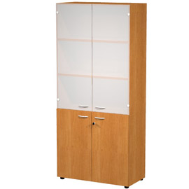 Armadio modulare a 2+2 ante 90x45,8cm - h200cm noce chiaro
