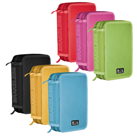 Astuccio 3 zip colors 13x20x7.5cm colori assortiti riplast
