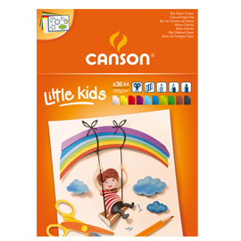 Album colorato little kids 2+ f.to a4 120gr 30fg canson