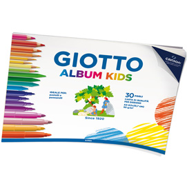 Album little kids 2+ f.to a3 90gr 30fg giotto