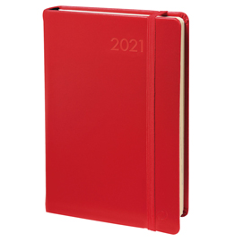 Agenda settimanale affari prestige ml 10x15cm habana rosso 2021 quo vadis