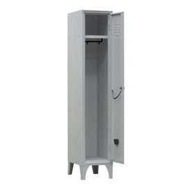 Armadio spogliatoio in metallo - 1 vano - 35 x 35 x 180 cm - grigio - fasma
