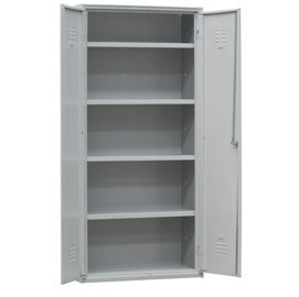 Armadio multiuso in metallo - a 2 ante - 100 x 40 x180 cm - grigio - fasma