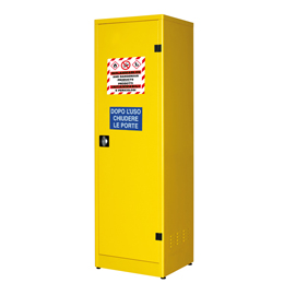 Armadio di sicurezza per liquidi infiammabili - 57,5 x 50 x 185 cm - giallo - carvel