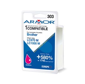 Armor - cartuccia per brother - magenta - lc970/1000m - 10 ml