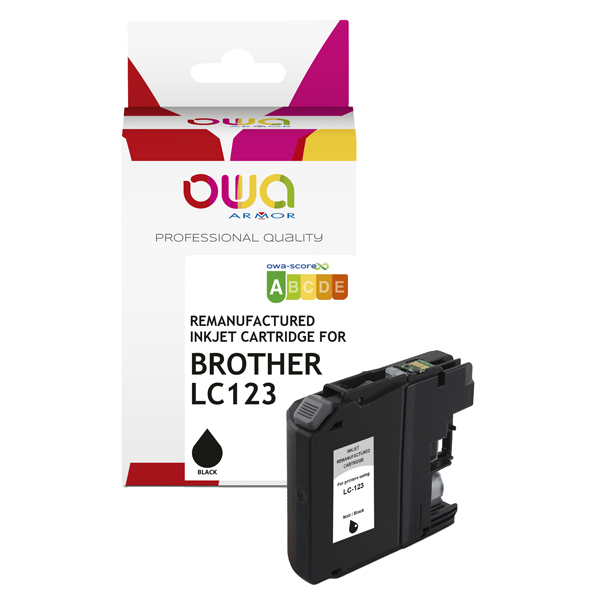Armor cartuccia nero per brother lc123-18 ml