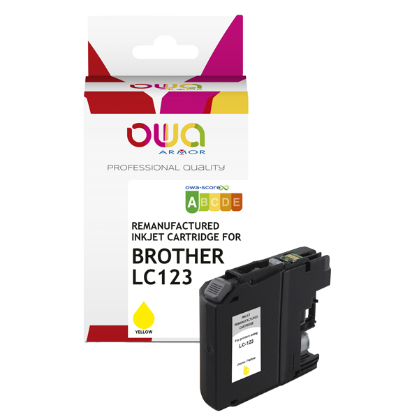 Armor cartuccia giallo per brother lc123 -10,5ml