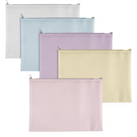 Busta con zip bubble - 31,5 x 24,5 cm - eva - colori pastello assortiti - sei rota
