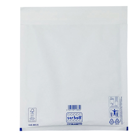 Busta imbottita sacboll - e (24 x 32 cm) - carta - bianco - blasetti - conf. 10 pezzi