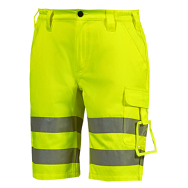 Bermuda alta visibilità altair - taglia xxl - giallo fluo - u-power