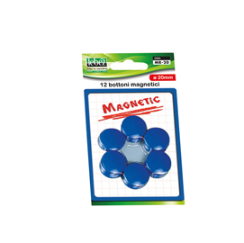 Blister 12 magneti mr-20 nero diam.20mm