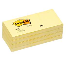 Blocco 100fg post-it®giallo canary 38x51mm 653