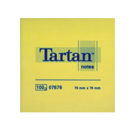 Blocco tartan 7676 giallo 76x76mm 100fg 63gr
