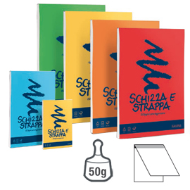 Blocco schizzastrappa 150fg 50gr a5 150x210mm favini
