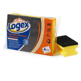 Blister 4 spugnabella logex con impugnatura