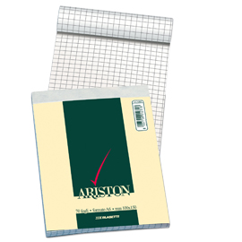Blocco note 210x297mm 5mm 60gr 70fg ariston blasetti