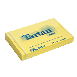 Blocco tartan 5176 giallo 51x76mm 100fg 63gr