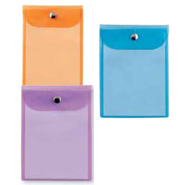 Busta con bottone press 6 color 15x21cm - assortite