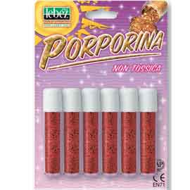 Busta 6 tubi porporina rosso 2gr lebez