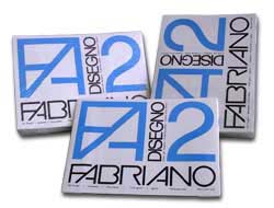 Blocco fabriano2 (330x480mm) 12fg 110gr ruvido collato