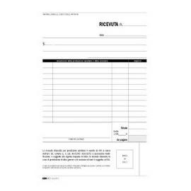 Blocco ricevute sanitarie numerate 50/50 fogli autoric. 23x15 e5275c